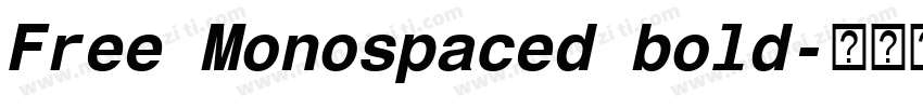 Free Monospaced bold字体转换